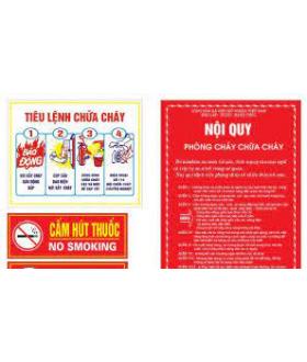 BỘ NỘI QUY TIÊU LỆNH PCCC GIÁ RẺ TẠI THANH HÓA - LH:0961889114